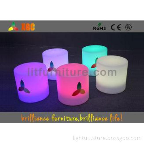 outdoor light up plastic LED Lighting Furniture , Pe Round